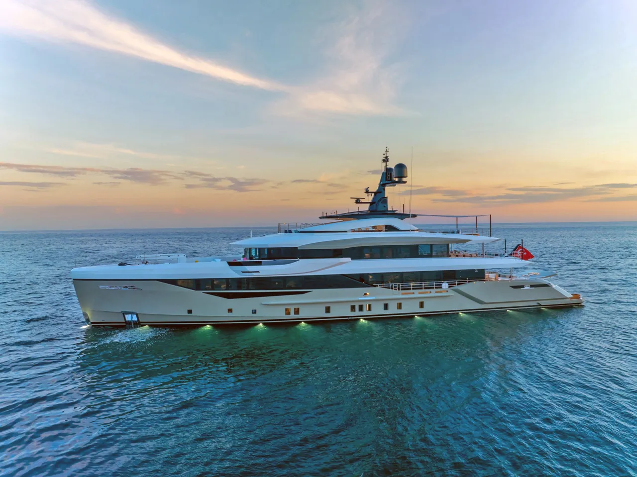 Luxury cabin interior aboard the Bilgin 163 superyacht