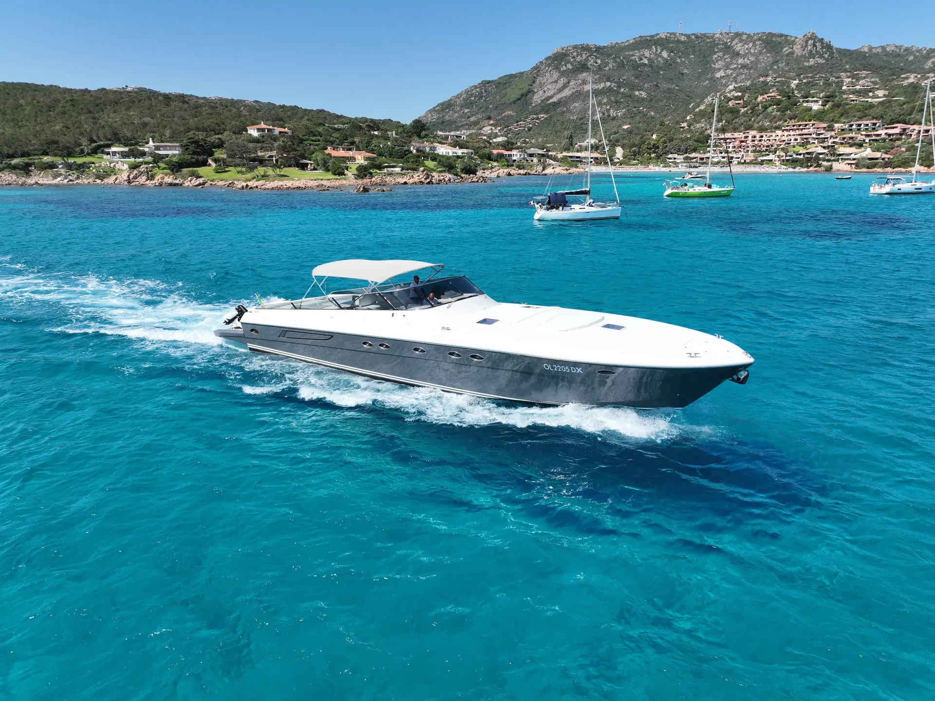 Itama 55 yacht charter Porto Cervo luxury yacht rental Sardinia