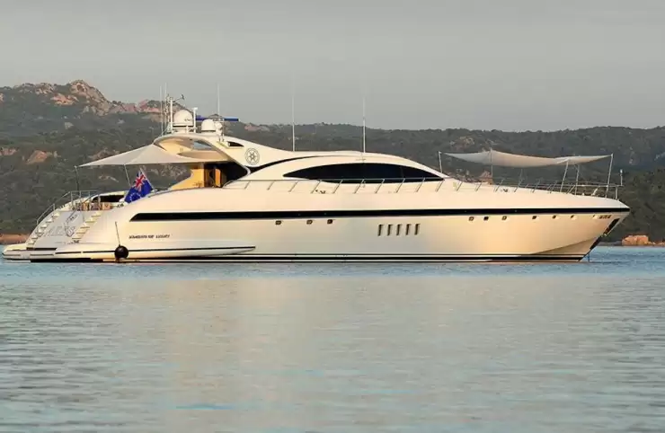 Mangusta 109 Charter Porto Cervo luxury yacht cruising Costa Smeralda