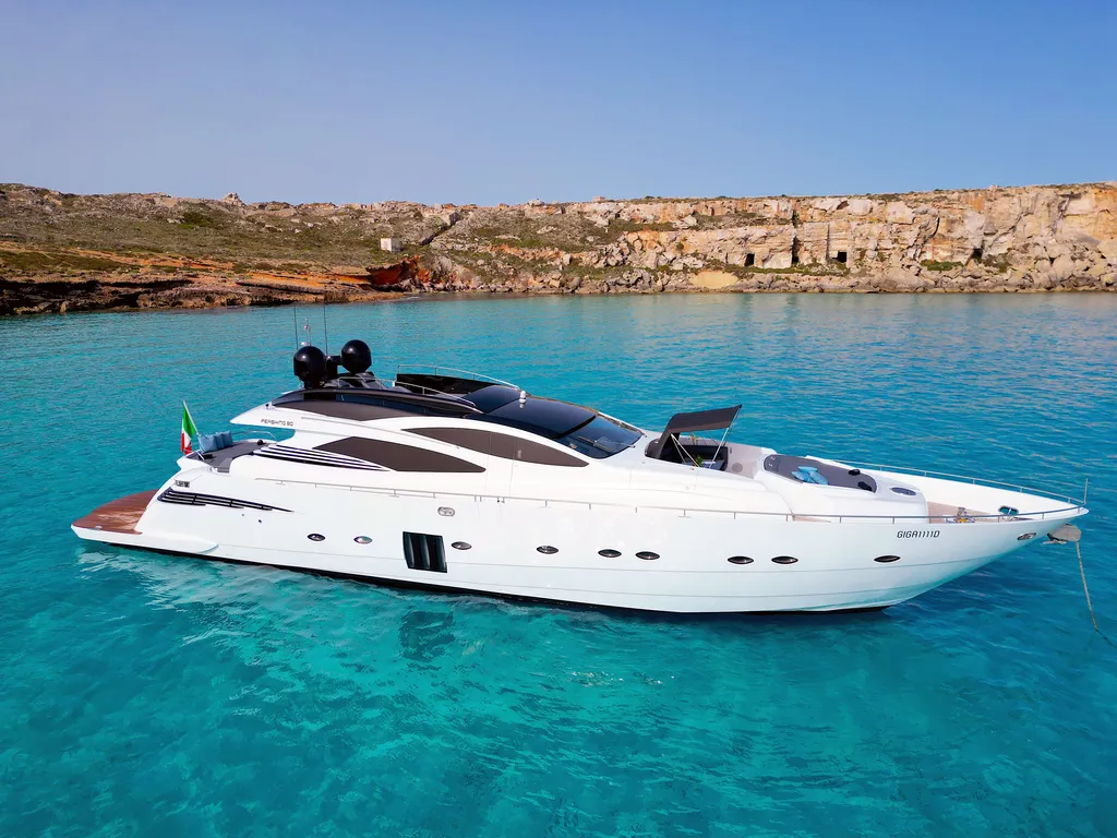 Pershing 90 Charter Porto Cervo luxury yacht cruising Costa Smeralda