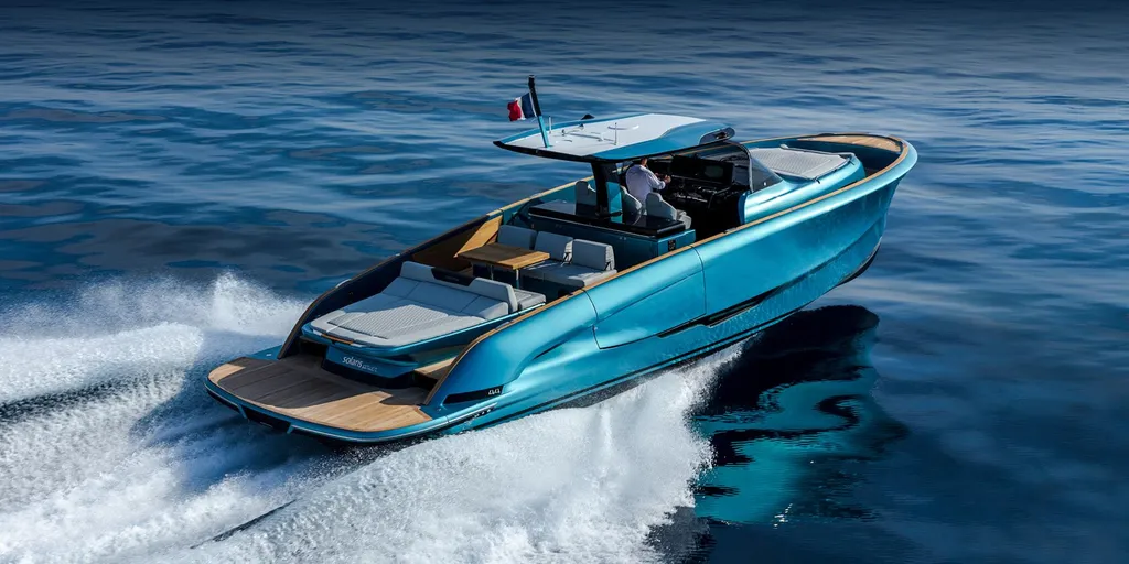 Solaris Power 44 luxury yacht charter cruising in Porto Cervo Sardinia Italy